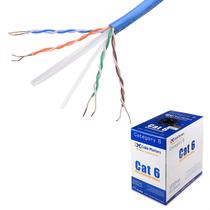 Cabo Ethernet Matters Cat 6 1000 pés listado pela UL em azul