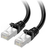 Cabo Ethernet Matters Cat 6A 10 Gbps 15 m blindado preto Cabo Ethernet Matters Cat 6A 10 Gbps 15 m blindado preto