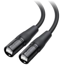 Cabo Ethernet Matters Cat6 150 pés EtherCon RJ45 preto Cabo Ethernet Matters Cat6 150 pés EtherCon RJ45 preto