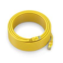 Cabo Ethernet Maximm Cat 6 100 pés/30 m UTP amarelo Cabo Ethernet Maximm Cat 6 100 pés/30 m UTP amarelo