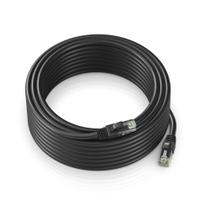 Cabo Ethernet Maximm Cat 6 100 pés de alta velocidade 10 Gbps preto Cabo Ethernet Maximm Cat 6 100 pés de alta velocidade 10 Gbps preto