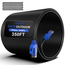 Cabo Ethernet para uso externo Cat6, 350 pés/107 m, à prova d'água