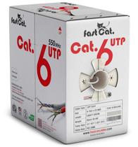 Cabo Ethernet rápido Cat. Cat6 1000 pés 23AWG CMR 550 MHz UTP