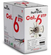 Cabo Ethernet rápido Cat. Cat6 1000 pés 23AWG CMR PoE++ UTP 550 MHz Cabo Ethernet rápido Cat. Cat6 1000 pés 23AWG CMR PoE++ UTP 550 MHz