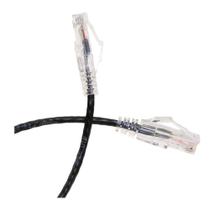 Cabo Ethernet Slim Cat6a Futureonics 0,3 m 10 Gbps Preto Cabo Ethernet Slim Cat6a Futureonics 0,3 m 10 Gbps Preto