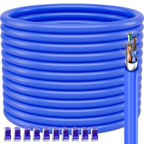 Cabo Ethernet Soibke Cat 6 Outdoor 200 pés azul impermeável Cabo Ethernet Soibke Cat 6 Outdoor 200 pés azul impermeável