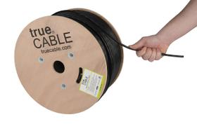 Cabo Ethernet TRUE CABLE Cat6 Direct Burial 1000 pés preto