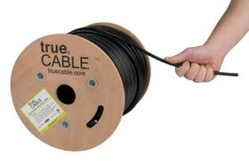 Cabo Ethernet TRUE CABLE Cat6 Direct Burial 500 pés preto