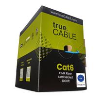 Cabo Ethernet TRUE CABLE Cat6 Riser (CMR) 305 m azul 23AWG