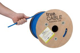 Cabo Ethernet TRUE CABLE Cat6 Shielded Riser 500 pés azul