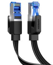 Cabo Ethernet UGREEN Cat 8 15 pés 40 Gbps 2000 Mhz trançado plano