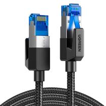 Cabo Ethernet Ugreen Cat 8 de 40 Gbps Trançado 5 Metros Nw153 Preto