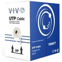 Cabo Ethernet VIVO CABLE-V001W Cat5e 24 AWG 305m Branco