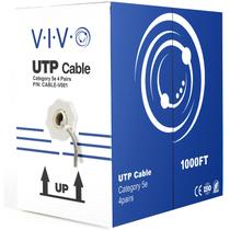 Cabo Ethernet VIVO Cat5e CCA 24 AWG - 305m - Cinza