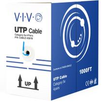 Cabo Ethernet VIVO CCA Cat5e 24 AWG UTP 305m Azul