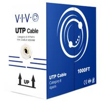 Cabo Ethernet VIVO CCA Cat6 23 AWG 305m UTP Branco Cabo Ethernet VIVO CCA Cat6 23 AWG 305m UTP Branco