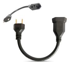 Cabo Extensão Adaptador Tomada 10a/20a Microondas Air Fryer Preto Cabo Extensão Adaptador Tomada 10a/20a Microondas Air Fryer Preto