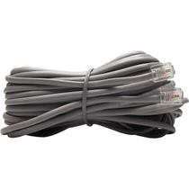 Cabo Extensao Liso Telefone 6x2 10m Cinza Gigasat Cabo Extensao Liso Telefone 6x2 10m Cinza Gigasat