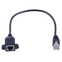 Cabo Extensão Rj 45 Macho E Fêmea 50Cm Para Painel Cabo Extensão Rj 45 Macho E Fêmea 50Cm Para Painel