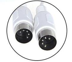 Cabo Extensão teclado Din macho x Din macho 1,50 mts kit c/5 pçs