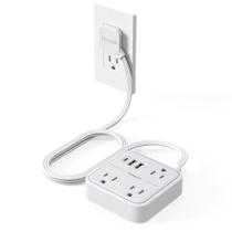 Cabo Extensão TESSAN Ultrafino - 1,5m, 3 Tomadas e USB Cabo Extensão TESSAN Ultrafino - 1,5m, 3 Tomadas e USB