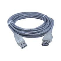 Cabo extensão usb 2.0 a macho x femea 5m cristal kit 3 pçs Cabo extensão usb 2.0 a macho x femea 5m cristal kit 3 pçs