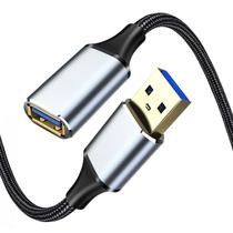 Cabo Extensão USB 3.0 Macho/Fêmea - Carregamento para Smartphones, Laptops, TVs e PS4