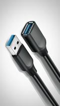 Cabo Extensão USB 3.0 Macho para Fêmea 2m Preto Cabo Extensão USB 3.0 Macho para Fêmea 2m Preto