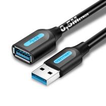 Cabo Extensão Usb 3.0 Macho Usb Fêmea p/ HD Vention 50cm
