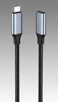 Cabo Extensão USB-C Macho/Fêmea 3.1 4K 60Hz 1m