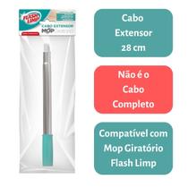 Cabo Extensor 28cm Inox para MOP Giratorio Esfregão Flash Limp RMOP0733 Cabo Extensor 28cm Inox para MOP Giratorio Esfregão Flash Limp RMOP0733
