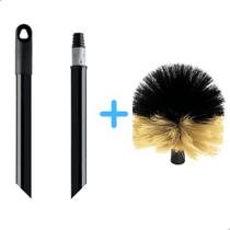 Cabo Extensor 3 Metros Metal Com Vassoura Limpa Teto e Paredes Cabo Extensor 3 Metros Metal Com Vassoura Limpa Teto e Paredes
