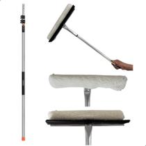 Cabo Extensor 5 Metros Tramontina com Rodo Limpa e Seca Vidros 35cm Cabo Extensor 5 Metros Tramontina com Rodo Limpa e Seca Vidros 35cm