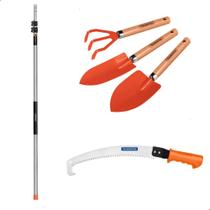 Cabo Extensor 5Mt Tramontina com Kit Jardinagem e Serrote para Poda de Galhos