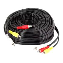 Cabo Extensor AV RCA de 9,6 Metros para Câmera de Ré