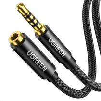 Cabo Extensor de Fone de Ouvido UGREEN 3,5mm TRRS (4 Polos) - 2m