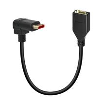 Cabo Extensor Displayport DP 1.2 4K@60Hz 2k@144Hz 30cm 90º (J038)
