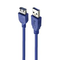 Cabo Extensor ELG USB-A Macho e Fêmea 3.0, 5Gbps, Azul - USBEXT1 Cabo Extensor ELG USB-A Macho e Fêmea 3.0, 5Gbps, Azul - USBEXT1