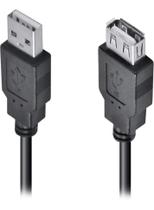 Cabo Extensor Extensão 1.8 Metros Usb 2.0 Macho Fêmea 1.8 Mts