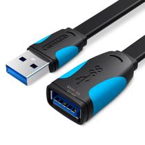 Cabo Extensor Flat USB 3.0 Extensao Pendrive Tv 1m Vention