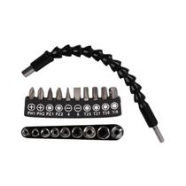 Cabo Extensor Flexível Para Parafusadeira + Bits E Soquetes Cabo Extensor Flexível Para Parafusadeira + Bits E Soquetes