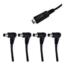 Cabo Extensor Fonte De Pedais Mxt Para 4 Pedais Com 20cm