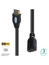 Cabo Extensor Hdmi 2.0 4k Ultra Hd 3d Conexão Ethernet 3 Metros - H20f-3 Cabo Extensor Hdmi 2.0 4k Ultra Hd 3d Conexão Ethernet 3 Metros - H20f-3
