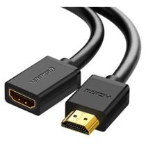Cabo Extensor HDMI 2.0 Ugreen, 4K, 1m, Preto - UG-10141 Cabo Extensor HDMI 2.0 Ugreen, 4K, 1m, Preto - UG-10141