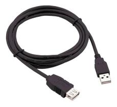 Cabo Extensor Multilaser Usb 2.0 Am/af 1,8m Wi026 - Preto Cabo Extensor Multilaser Usb 2.0 Am/af 1,8m Wi026 - Preto