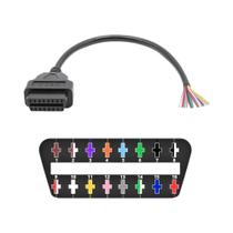 Cabo Extensor OBD2 De 16 Pinos 30cm, Conector Completo Fêmea-Macho Para Ferramenta De Diagnóstico E Cabo Extensor OBD2 De 16 Pinos 30cm, Conector Completo Fêmea-Macho Para Ferramenta De Diagnóstico E