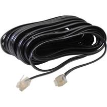 Cabo Extensor Para Telefone RJ11 4 Vias 10M Preto Storm - PCT / 10 Cabo Extensor Para Telefone RJ11 4 Vias 10M Preto Storm - PCT / 10