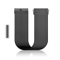 Cabo extensor Sleeved DeepCool 24 Pinos 30cm Preto - EC300-24P-BK - Deep Cool