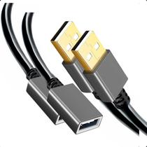 Cabo Extensor USB 2.0 1 Metro 480 Mbps Premium Kit c/ 2 unid