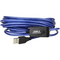 Cabo Extensor Usb 2.0 10 Metros Com Am Af Lotus Lt-Usb010